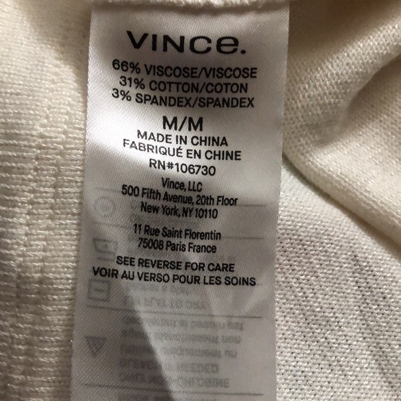 NWT VINCE Pull Over Tank Style Sweater - Picture 7 of 8